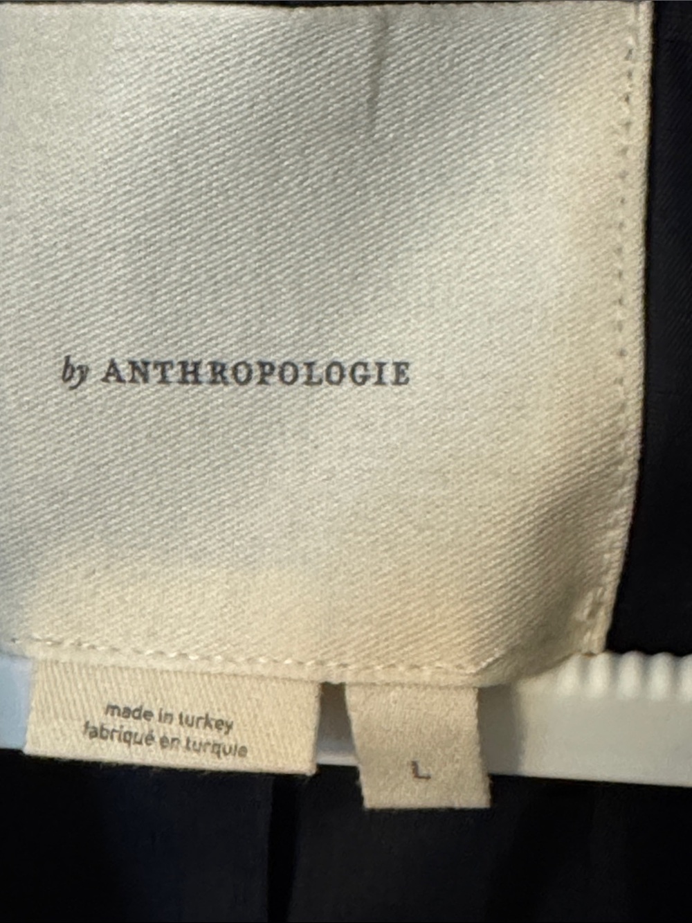 Anthropologie Navy Pinstripe Sleeveless Belted Vest - Picture 6 of 11